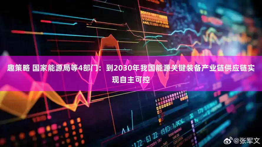 趣策略 国家能源局等4部门：到2030年我国能源关键装备产业链供应链实现自主可控