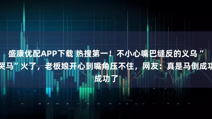 盛康优配APP下载 热搜第一！不小心嘴巴缝反的义乌“哭哭马”火了，老板娘开心到嘴角压不住，网友：真是马倒成功了