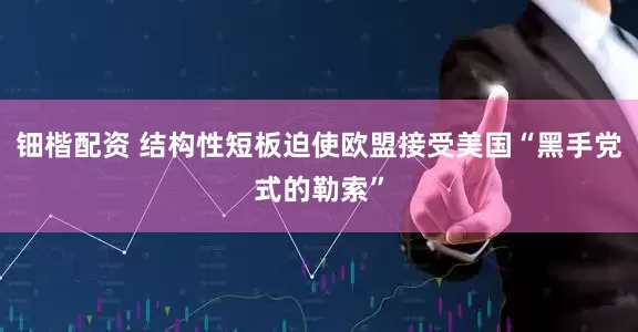 钿楷配资 结构性短板迫使欧盟接受美国“黑手党式的勒索”